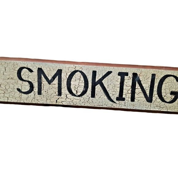 No Smoking Rustic Sign Wood Rustic Cottage Cabin Farmhouse - Picture 7 of 9
